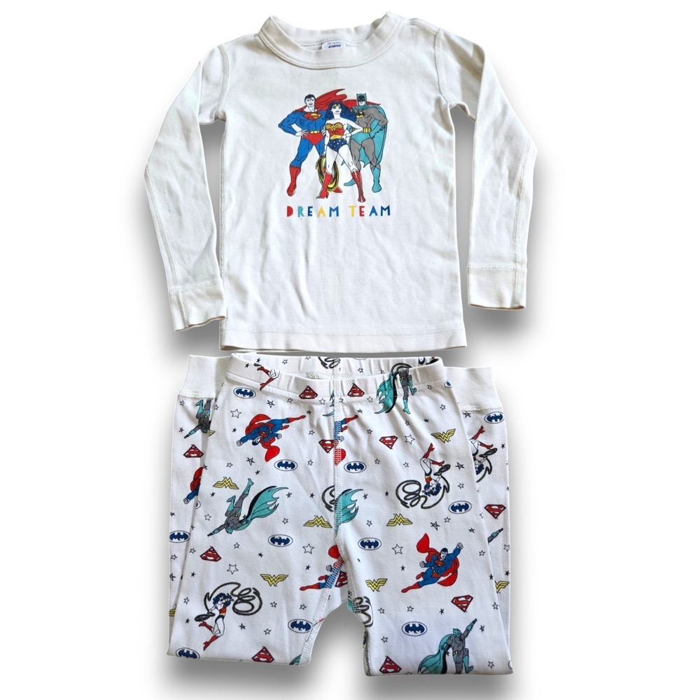 Hanna Andersson DC Justice League Pajamas Superman Batman Kids Boys 100 US 4